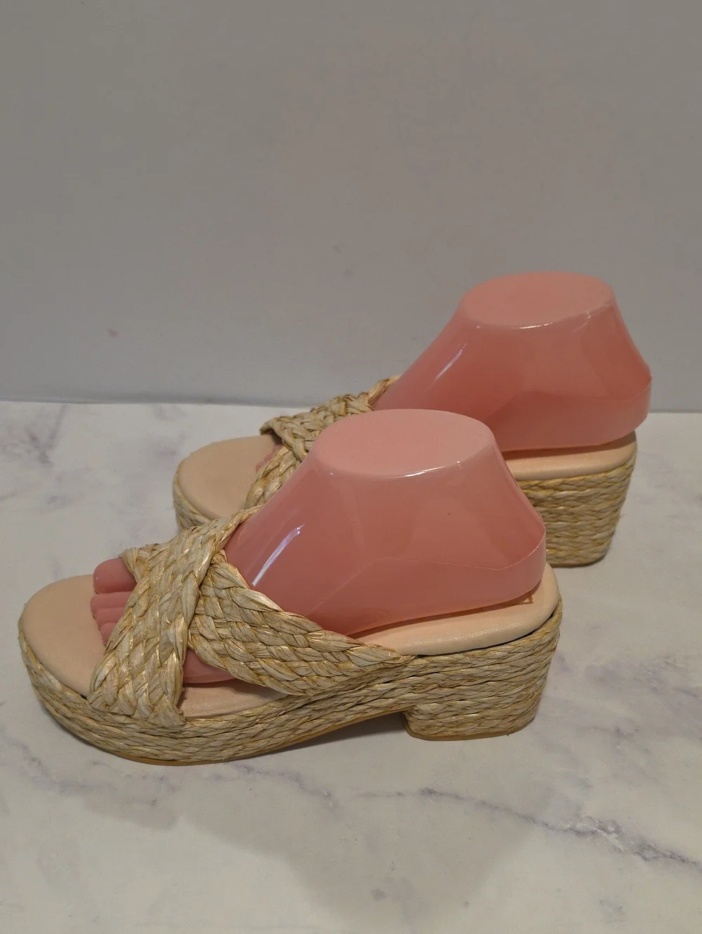 Beach By Matisse Woven Braided Platform Sandal in Natural Straw - Women